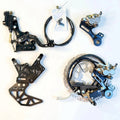 JC Designs Ultra Bee foot brake kit — hydraulic caliper, rotor, master cylinder and pre-bled braided line